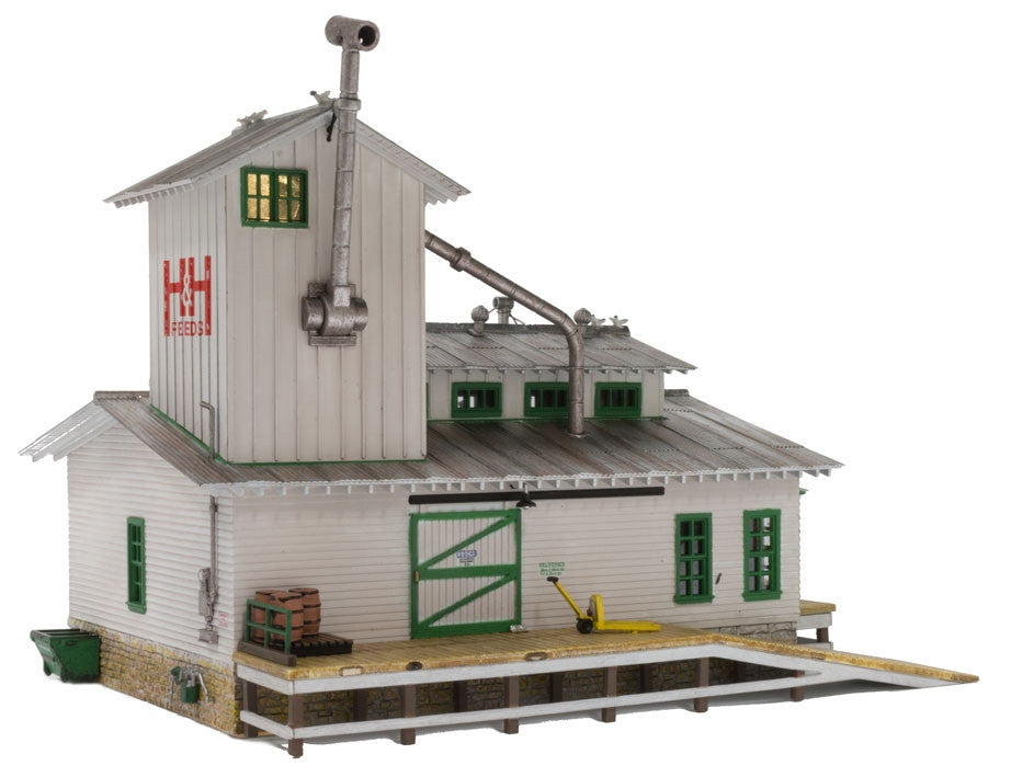 Woodland Scenics HO BR5059 Built Up H&H Feed Mill