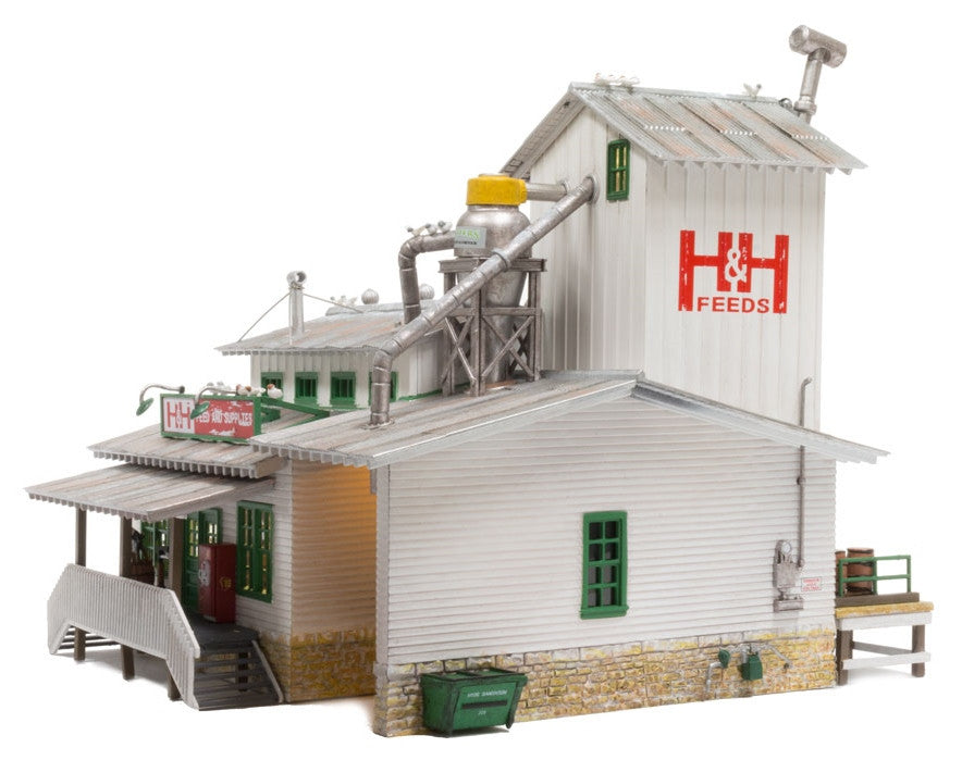 Woodland Scenics HO BR5059 Built Up H&H Feed Mill