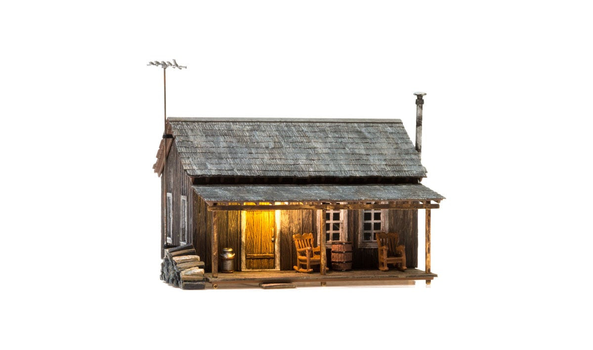 Woodland Scenics HO BR5065 Built Up Rustic Cabin