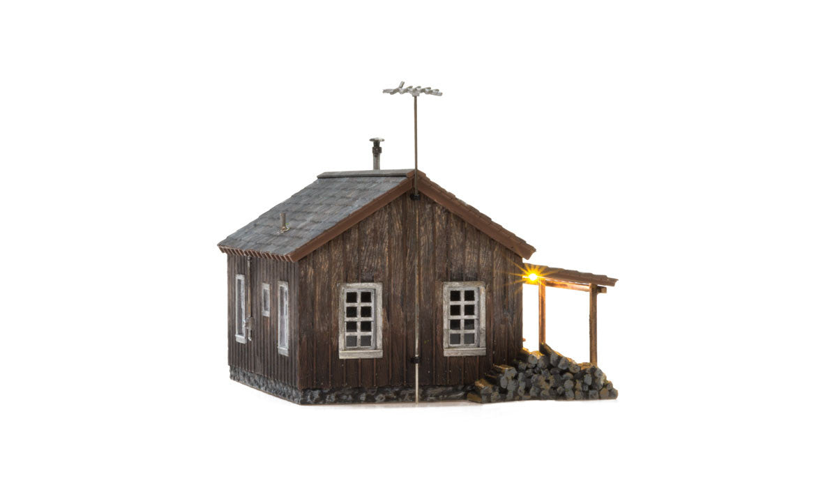 Woodland Scenics HO BR5065 Built Up Rustic Cabin