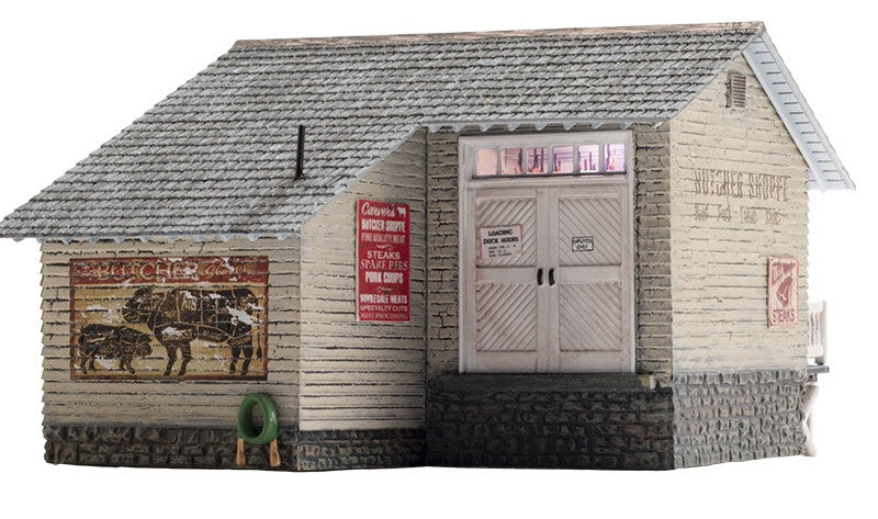 Woodland Scenics HO BR5068 Built Up Carver's Butcher Shoppe