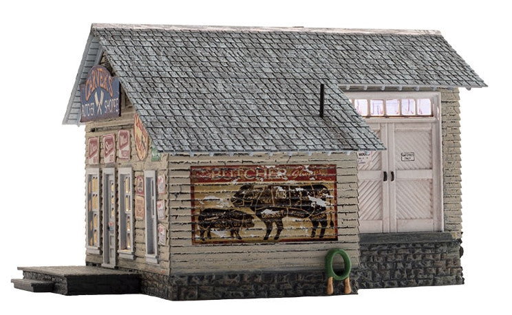 Woodland Scenics HO BR5068 Built Up Carver's Butcher Shoppe