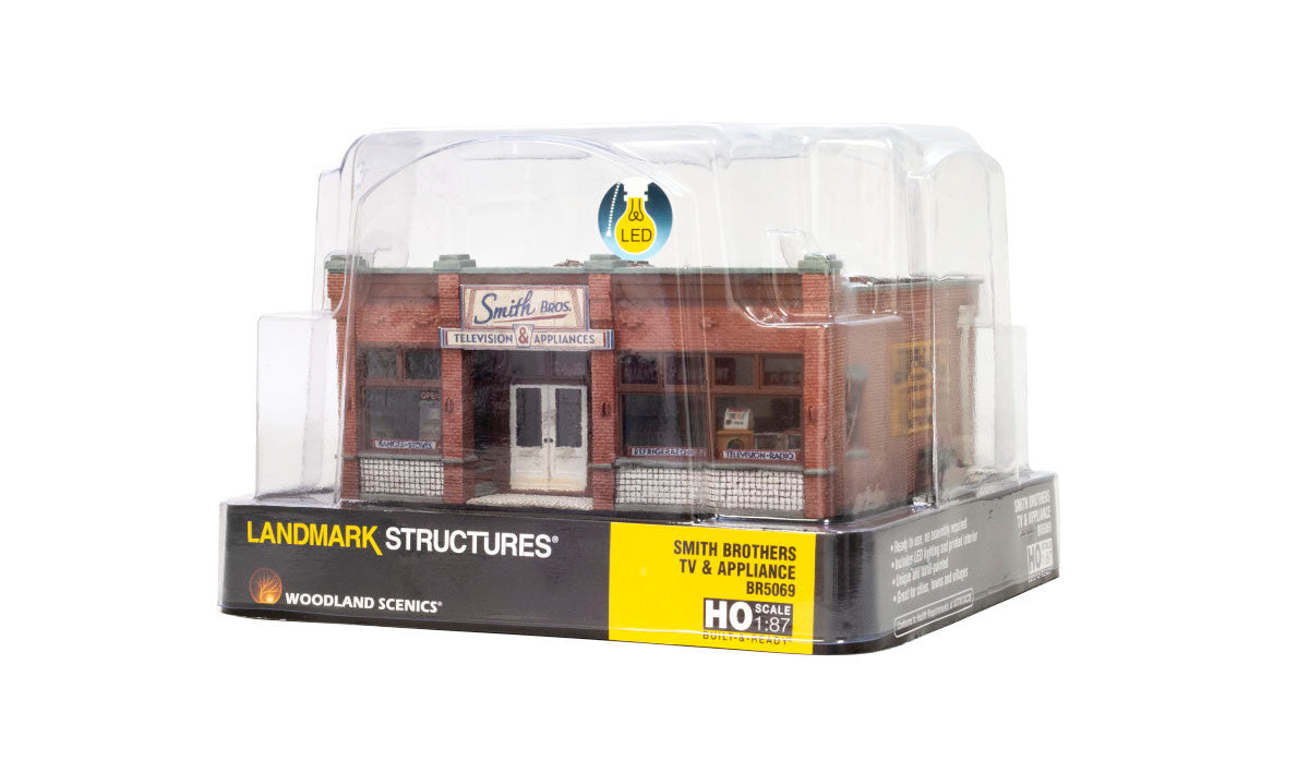 Woodland Scenics HO BR5069 Built Up Smith Brothers TV & Appliance