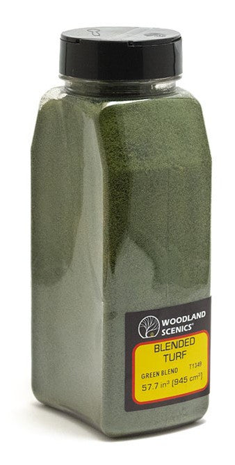 Woodland Scenics T1349 Blended Turf - Shaker - Green Blend