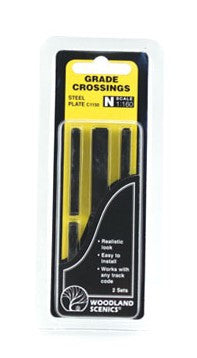 Woodland Scenics N C1150 Grade Crossing Steel Plate - 2 Sets