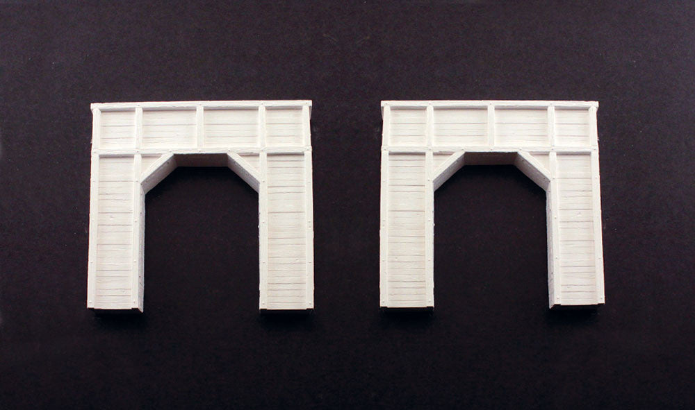 Woodland Scenics N C1154 Single Track Tunnel Portal Timber - 2 Pieces