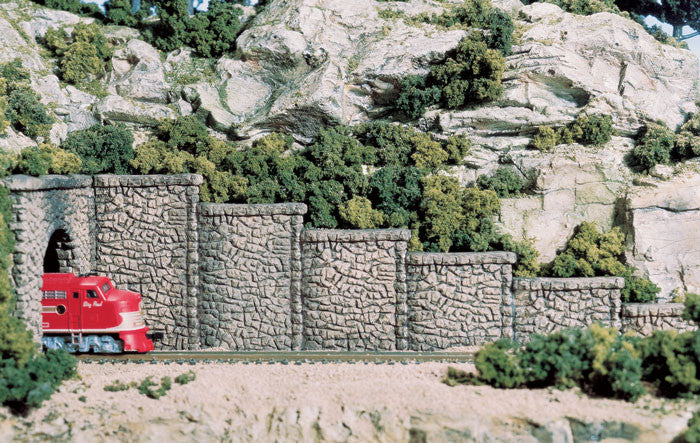 Woodland Scenics N C1161 Retaining Wall Random Stone - 6 Pieces