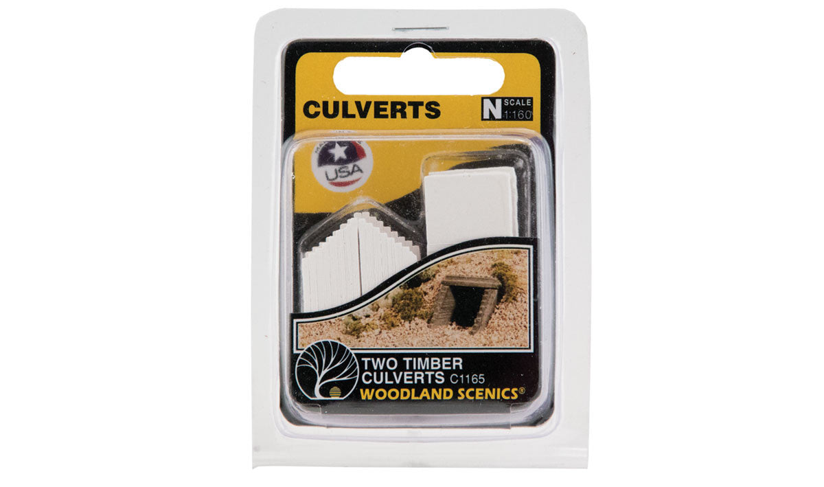 Woodland Scenics N C1165 Culvert Timber - 2 Pieces