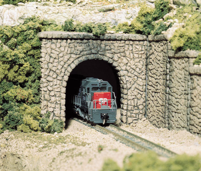 Woodland Scenics HO C1255 Single Track Tunnel Portal Random Stone