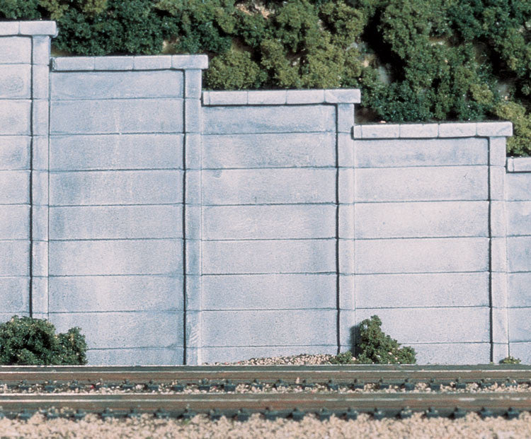 Woodland Scenics HO C1258 Retaining Wall Concrete