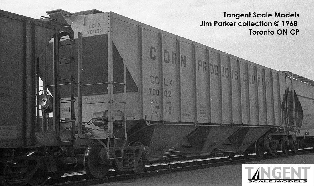 Tangent Scale Models HO 21032-04 Pullman-Standard PS-2 4427 High Side Covered Hopper Corn Products 'Delivery 1967' CCLX #70007