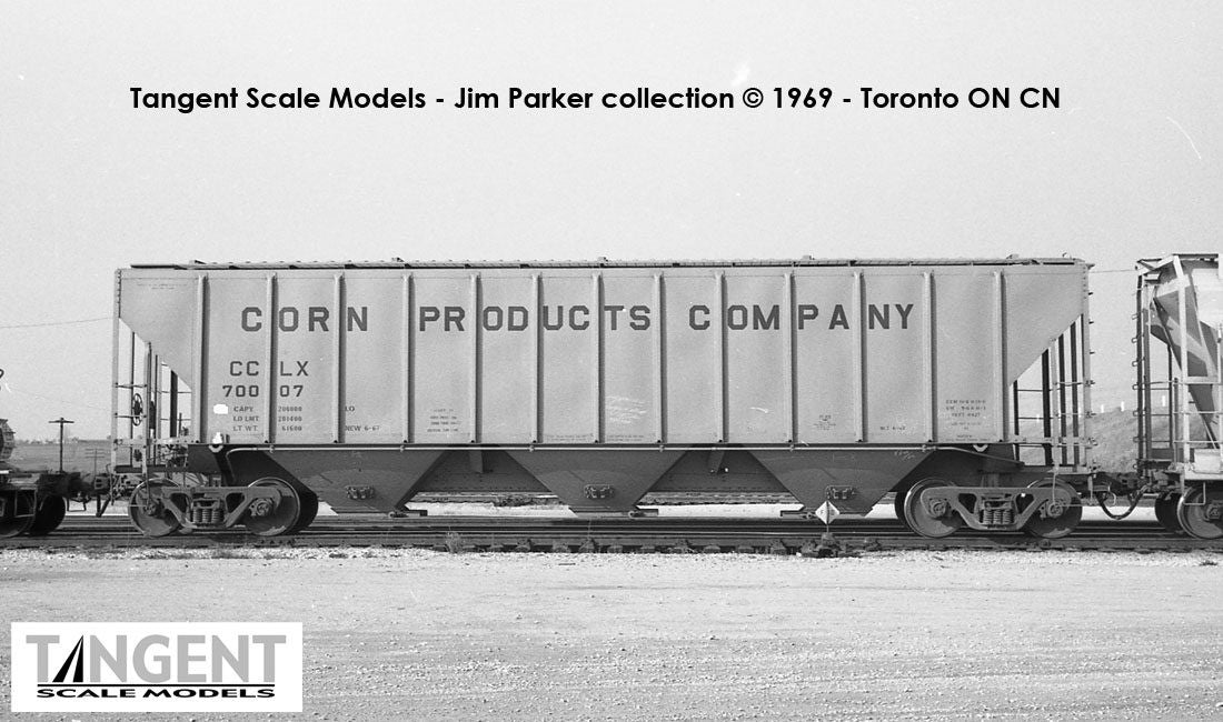 Tangent Scale Models HO 21032-03 Pullman-Standard PS-2 4427 High Side Covered Hopper Corn Products 'Delivery 1967' CCLX #70005