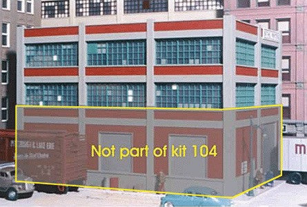 City Classsics Structures HO, Two-Story Add-On For Smallman Street Warehouse