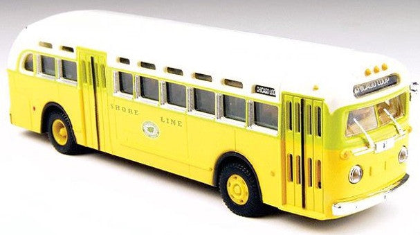 Classic Metal Works Mini Metals HO CMW32302 GMC TDH-3610 Transit Bus National City Lines/Shore Line 'Chicago Loop'