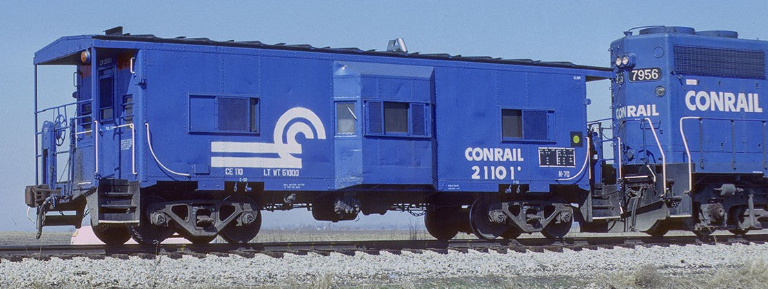 Tangent Scale Models HO 60714-01 Erie ICC Bay Window Caboose Conrail N7D 'Blue Repaint 1981+ Era' CR #21101