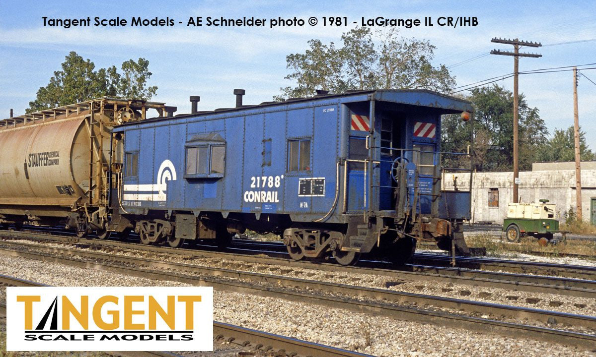 Tangent Scale Models HO 60127-01 DSI/SLCC Bay Window Caboose Conrail N7A Blue Repaint 1979+ CR #21559