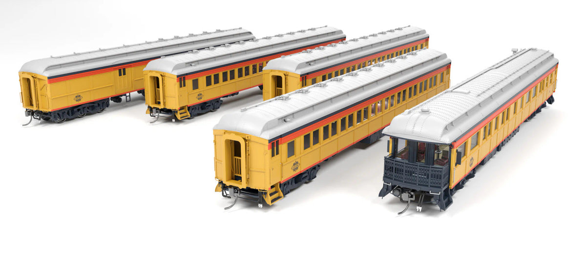 Broadway Limited Imports HO 9714 CSS Heavyweight 5-Car Passenger Set 'Chessie Steam Special' #2, 5, 6, 7, 18