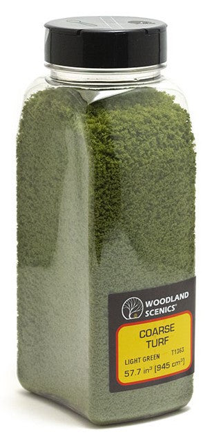 Woodland Scenics T1363 Coarse Turf - Shaker - Light Green