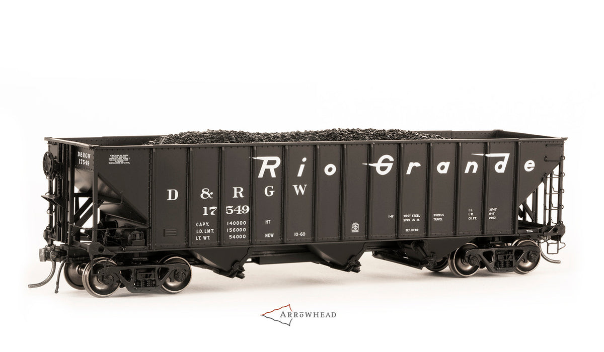 Arrowhead HO 1020-5 D&RGW Committee Design Hopper Denver & Rio Grande 'As Delivered 10-1960' D&RGW #17549