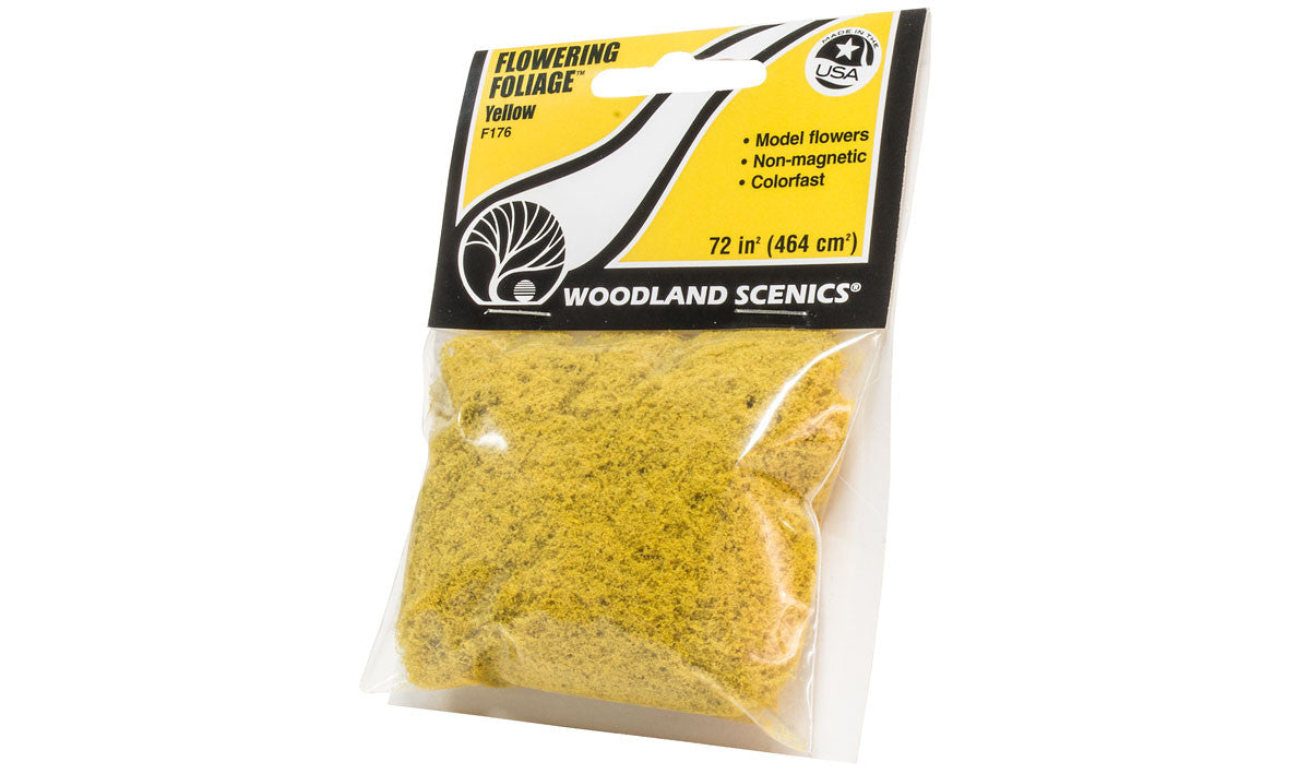 Woodland Scenics F176 Flowering Foliage Yellow - Bag