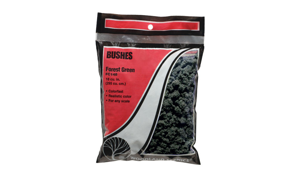 Woodland Scenics FC148 Bushes Forest Green - Bag