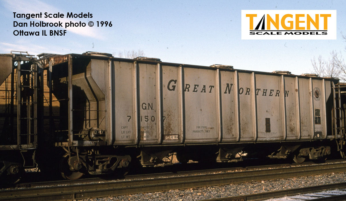Tangent Scale Models HO 35011-01 PS-2 3215CuFt Covered Hopper Great Northern 'Delivery Gray 2-1960' GN #71502