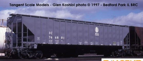 Tangent Scale Models HO 20074-01 Pullman-Standard PS-2CD 4750 Covered Hopper IC 'Gray Repaint w/Logo 1997+' IC #766795