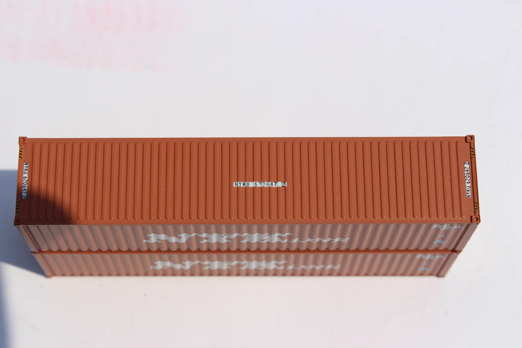 Jacksonville Terminal Company N 405061 40' High Cube Corrugated-side Containers NYK LINE - 2-Pack