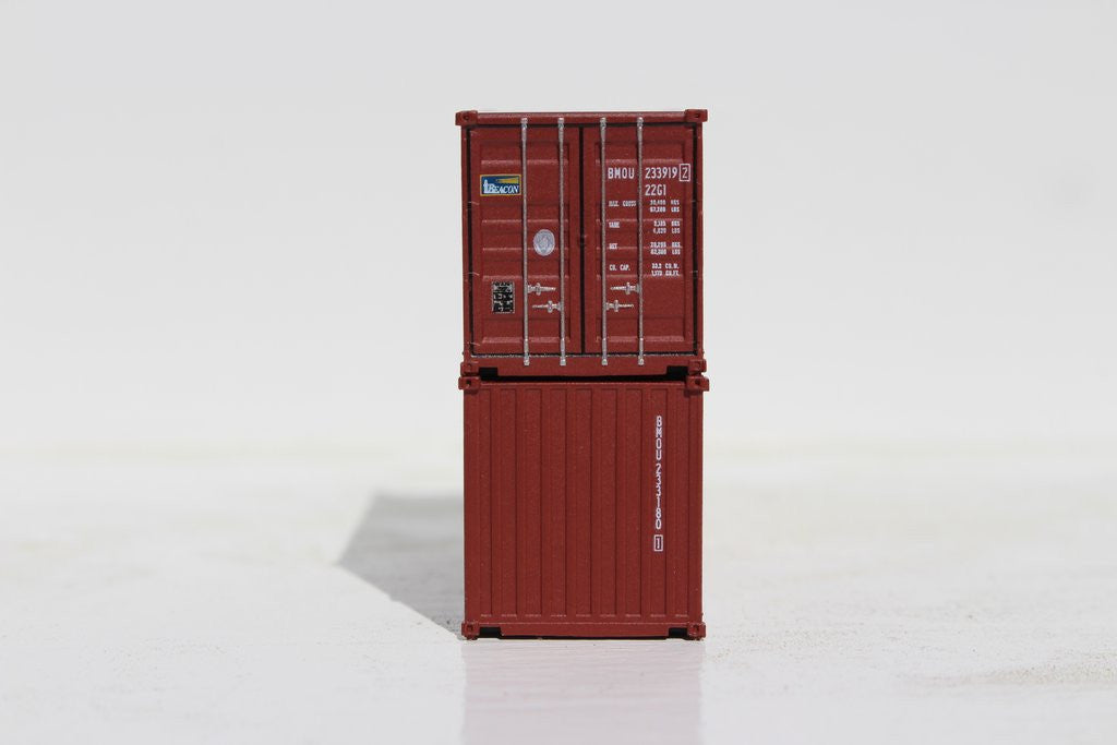 Jacksonville Terminal Company N 205313 20' Standard Height Container BEACON Leasing 2-Pack