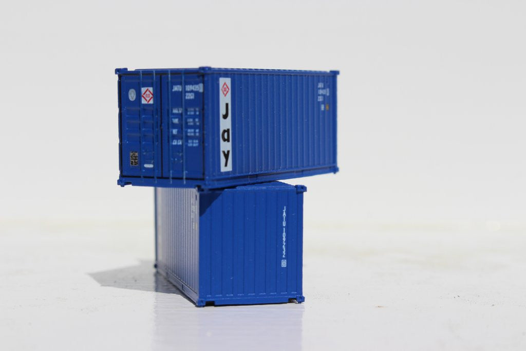 Jacksonville Terminal Company N 205303 20' Standard Height Container JAY Container Services 2-Pack