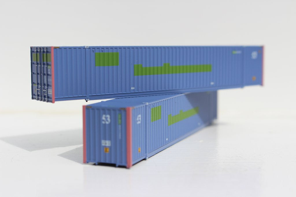 Jacksonville Terminal Company N 535066 53' High Cube Container COFC LOGISTICS 2-Pack
