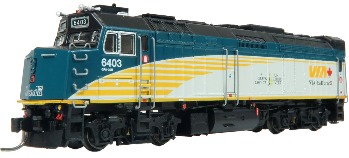 Rapido Trains Inc N 582510 DCC/ESU LokSound V5 Equipped GMD F40PH-2D Locomotive VIA Rail 'Renaissance' Scheme #6409