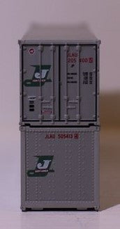 Jacksonville Terminal Company N 405659 40' Standard Height 8'6 Smooth-Side Containers JAPAN LINE 2-Pack