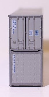 Jacksonville Terminal Company N 405667 40' Standard Height 8'6 Smooth-Side Containers United States Lines 2-Pack