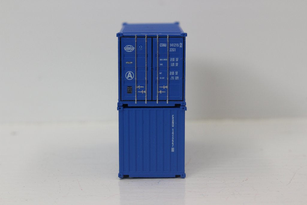 Jacksonville Terminal Company N 205315 20' Standard Height Container COSCO SHIPPING 2-Pack