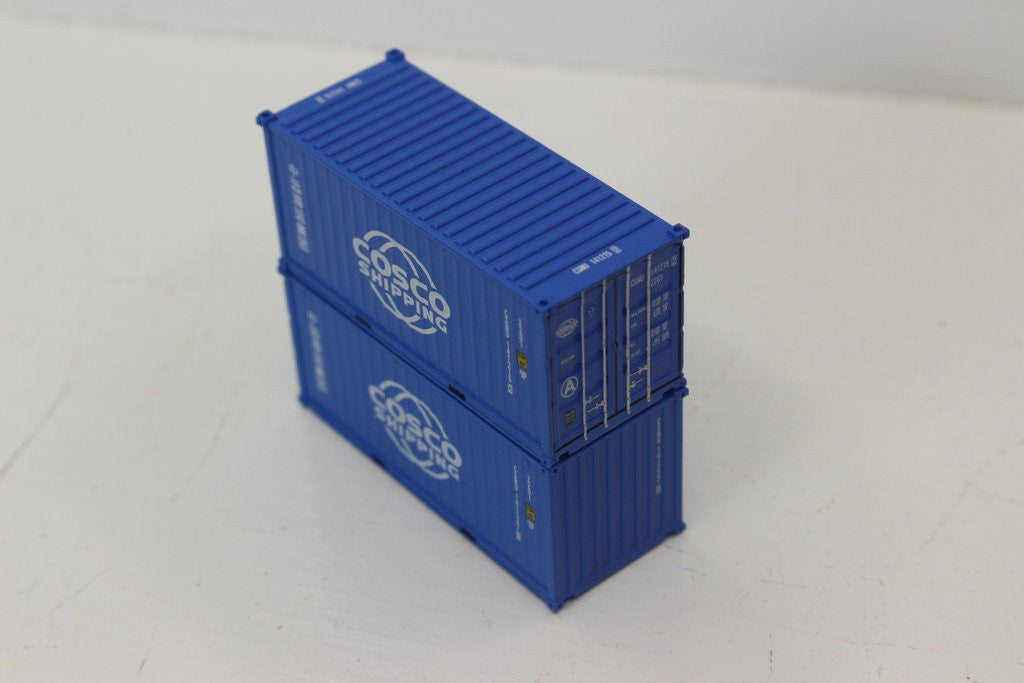 Jacksonville Terminal Company N 205315 20' Standard Height Container COSCO SHIPPING 2-Pack