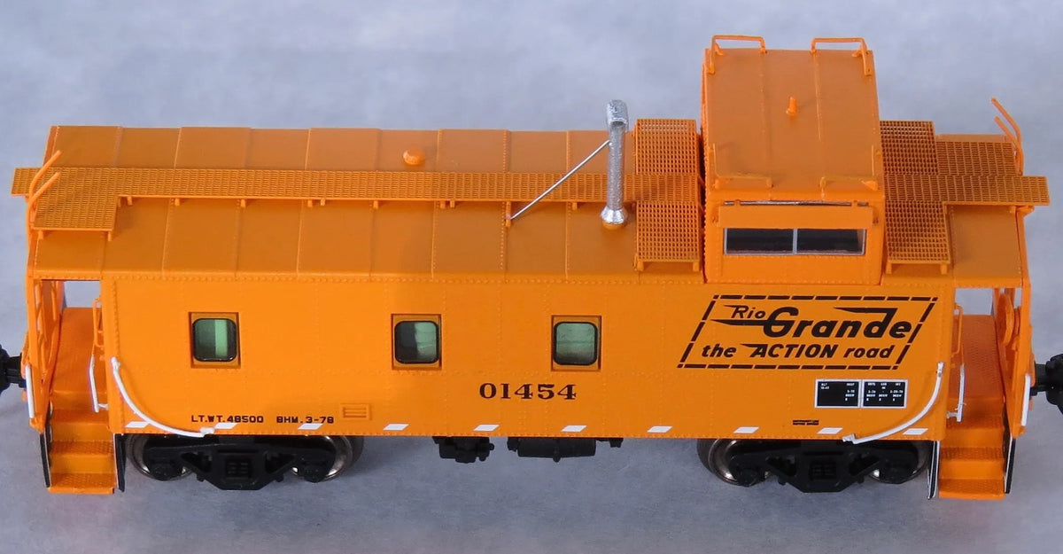 Trainworx N 3140154 DRGW 1400-Series Steel Cupola Caboose Denver & Rio Grande Western 'Orange Caboose' DRGW #01454