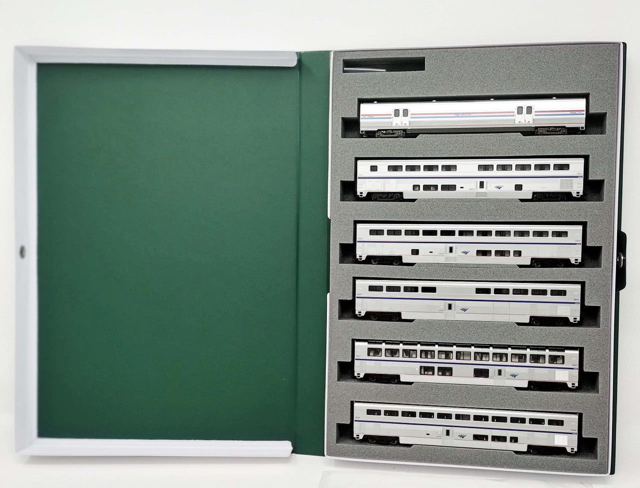 Kato N 10-1789 Amtrak Superliner Phase VI 6-Unit Bookcase Set