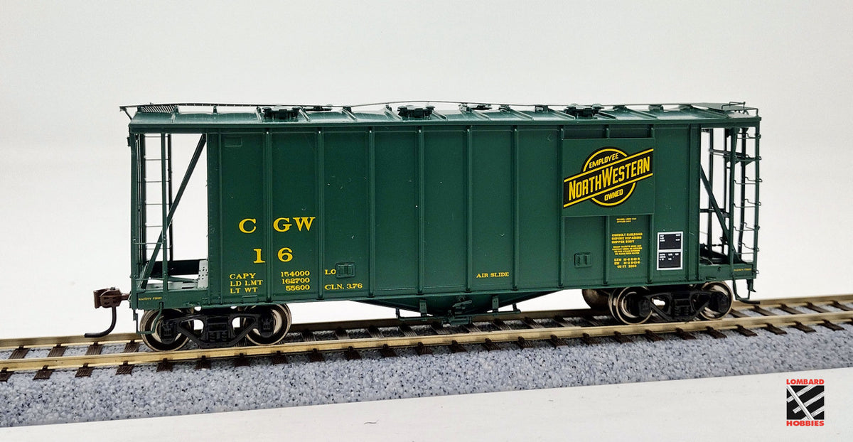 Athearn HO Scale RTR 40' 2600 Airslide Early Version, CGW #16 (Green) Lombard Hobbies Exclusive