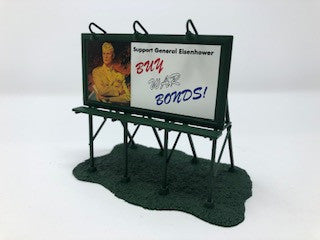 Athearn HO 7661 Classic Billboard - Warbonds - Eisenhower