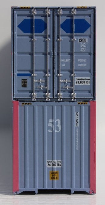 Jacksonville Terminal Company N 535068 53' High Cube Container COFC - ex PACER - 2-Pack