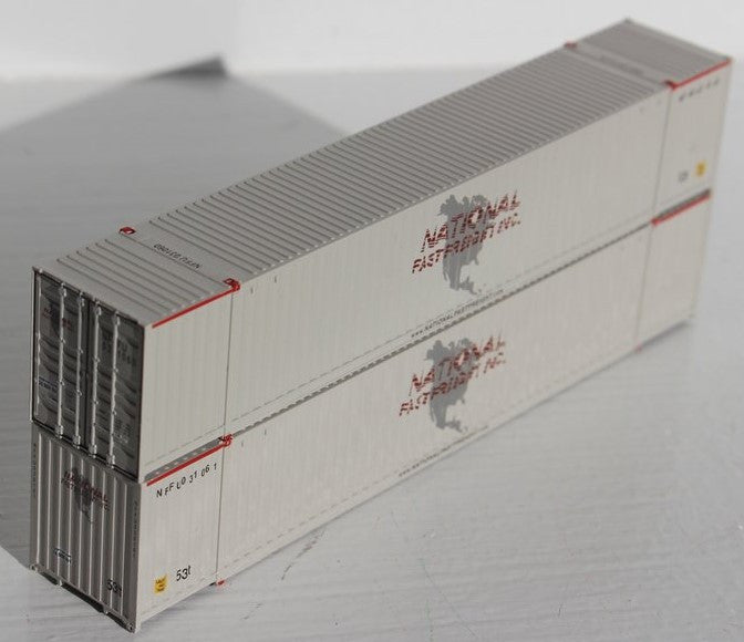 Jacksonville Terminal Company N 535056 53' High Cube Container National Fast Freight NFF - 2-Pack