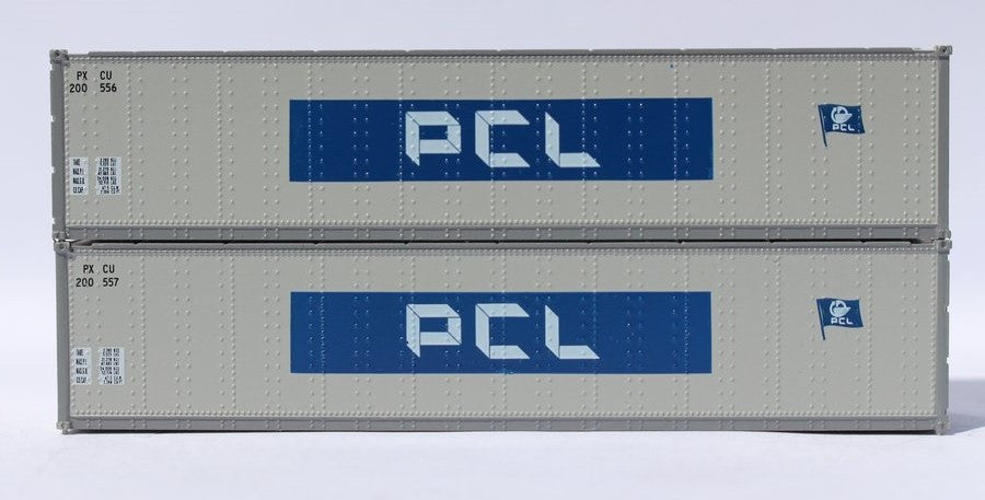Jacksonville Terminal Company N 405661 40' Standard Height 8'6 Smooth-Side Containers PCL 2-Pack