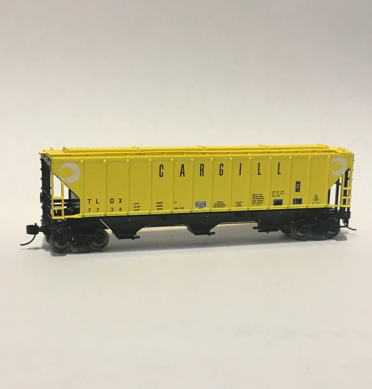 Trainworx N 24455-05 Pullman-Standard PS2-CD 4427 High-Side Covered Hopper Cargill TLDX #7734