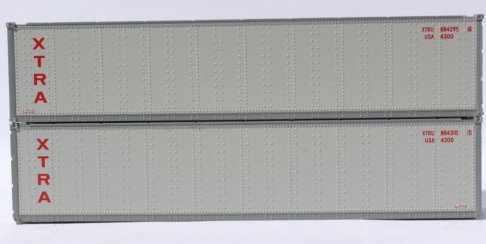Jacksonville Terminal Company N 405663 40' Standard Height 8'6 Smooth-Side Containers XTRA LEASE 2-Pack