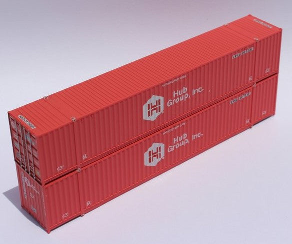 Jacksonville Terminal Company N 535042 53' High Cube Container UPHU - FADED & PATCH OF ex-HUB GROUP 2-Pack
