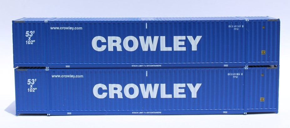 Jacksonville Terminal Company N 535031 53' High Cube Container CROWLEY 2-Pack
