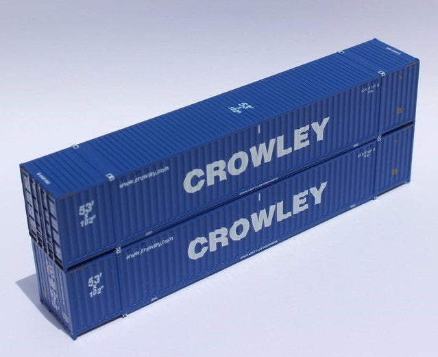 Jacksonville Terminal Company N 535031 53' High Cube Container CROWLEY 2-Pack
