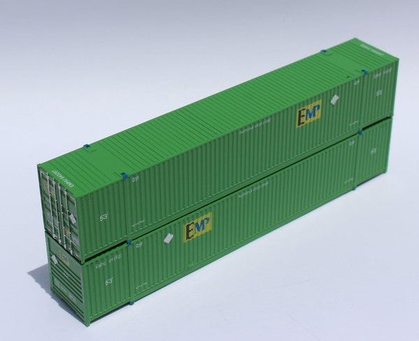Jacksonville Terminal Company N 537053 53' High Cube Container EMP 2-Pack