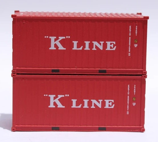 Jacksonville Terminal Company N 205311 20' Standard Height Container K-LINE 2-Pack
